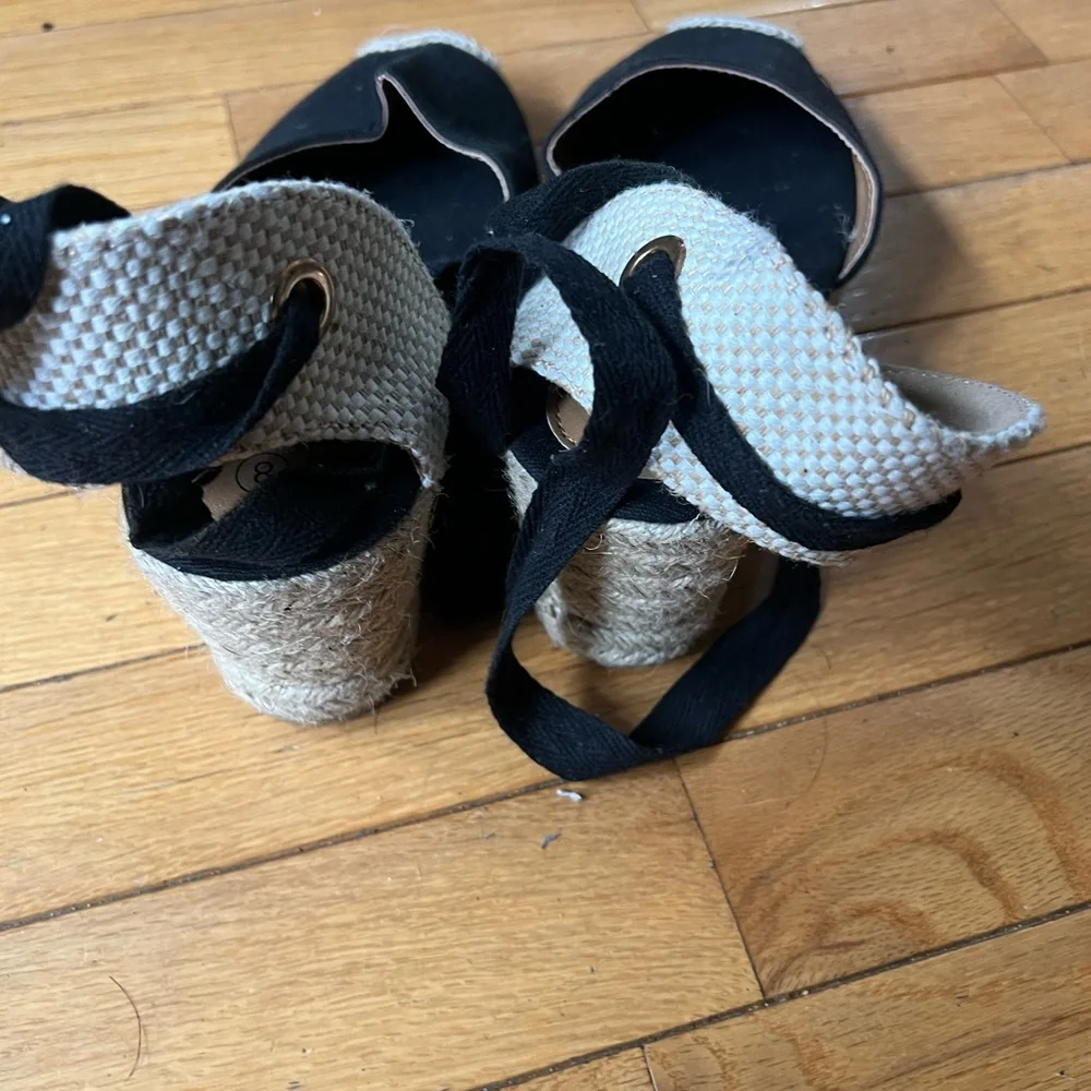 Serra Ladies Summer Wedge Sandals Sz 8